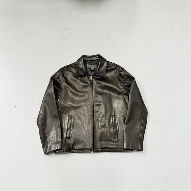 90s 바나나 리퍼블릭 리얼레더 집업 