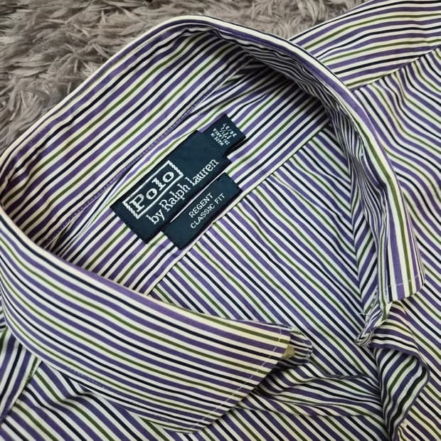 일본(2XL-115) 폴로 랄프로렌 조커 스트라이프 오버핏 긴팔 셔츠