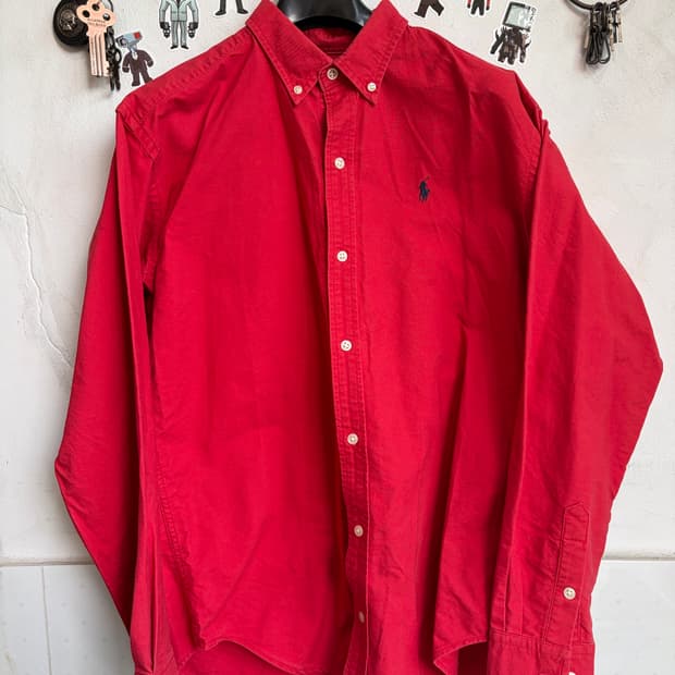 폴로랄프로렌 빨간색 셔츠 XL