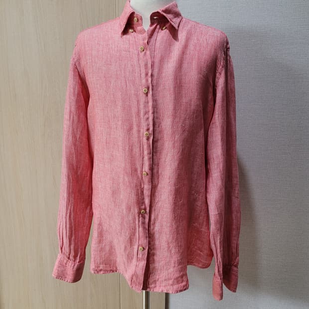 마시모두띠 Massimo Dutti 남자 린넨 셔츠 105 레드