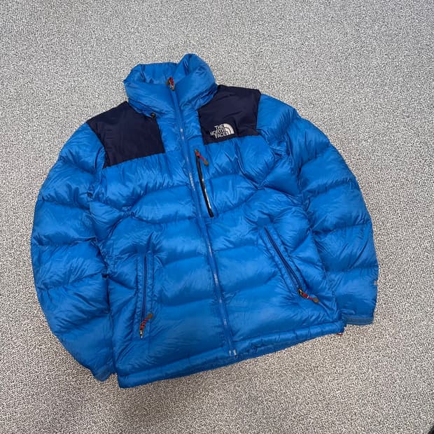 노스페이스 블루 패딩