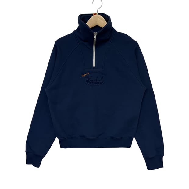 코닥 로고 하프집업 맨투맨