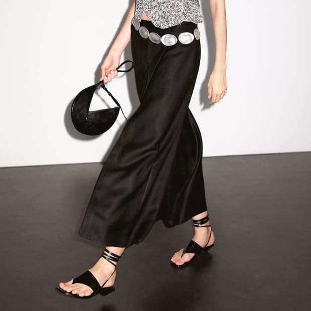 마시모두띠 린넨 블렌드 롱 스커트 팬츠