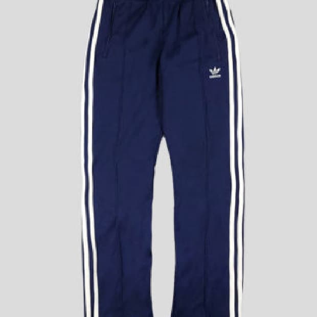 아디다스 네이비 화이트 트레포일로고 밴딩 삼선 코튼블렌