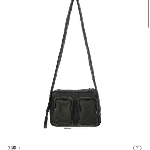 기준 크로스백 Faux-Leather Cross Bag Dark Brow
