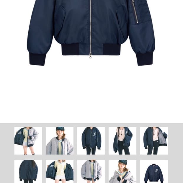 샵페어리 봄버자켓 네이비