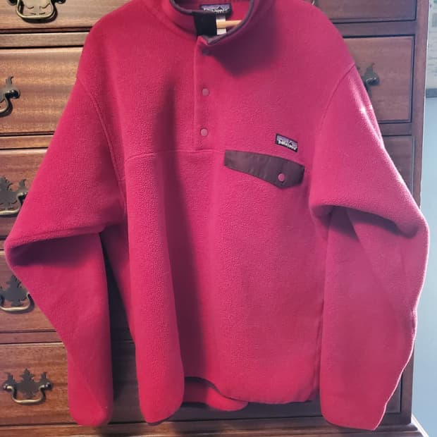 00s 파타고니아 신칠라 스냅-T 레드/브라운 콜롬비아