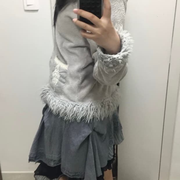 큐빈티지 퍼 자켓