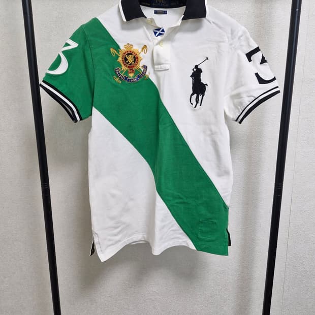 [S] 폴로 랄프로렌 빅포니 블랙와치 카라티