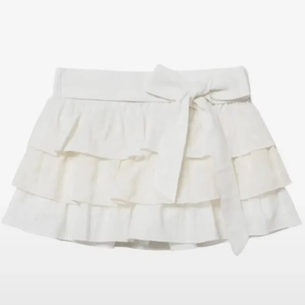 서울리 seouli softy layered bow skirt