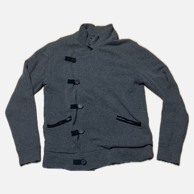 엠포리오 아르마니 비대칭 펜싱 니트자켓 m 나폴레옹