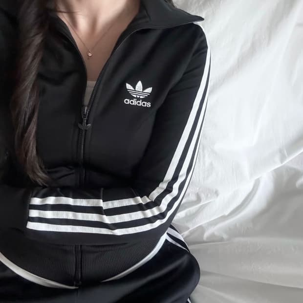아디다스 파이어버드 빅 로고 트랙탑 져지 XS