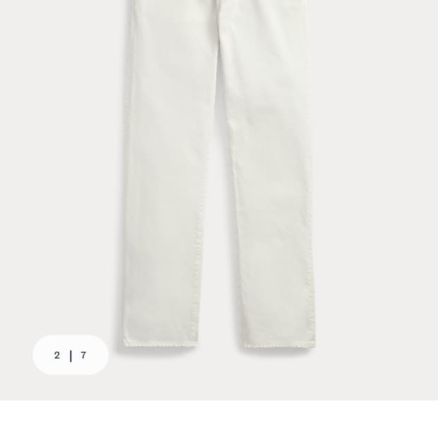 (새상품) 폴로 랄프로렌 헤리티지 스트레이트 데님 팬츠 화이트