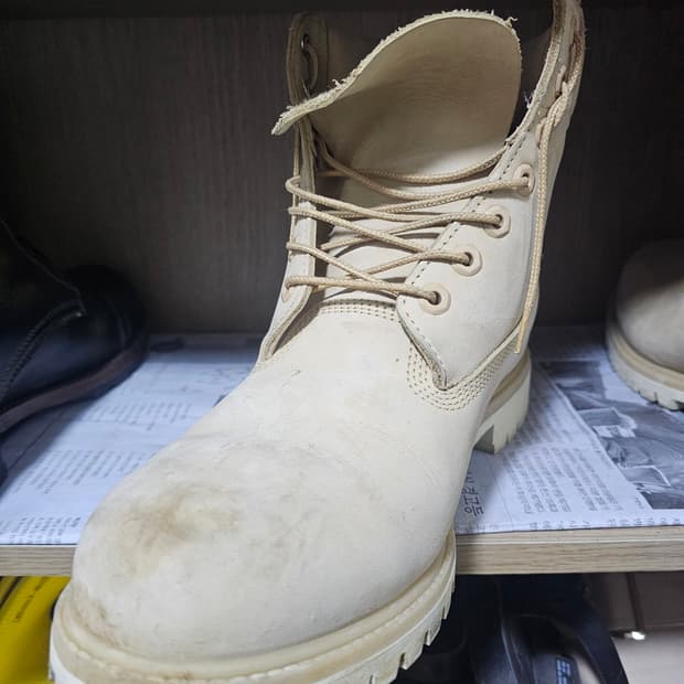 팀버랜드 6인치 프리미엄 부츠 크림컬러 280