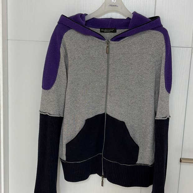 이태리 마리아니 캐시미어 혼방 후드니트 55,66 정품 