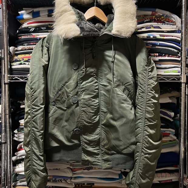 70s 알파 인더스트리 N-2B 헤비 플라잉 자켓