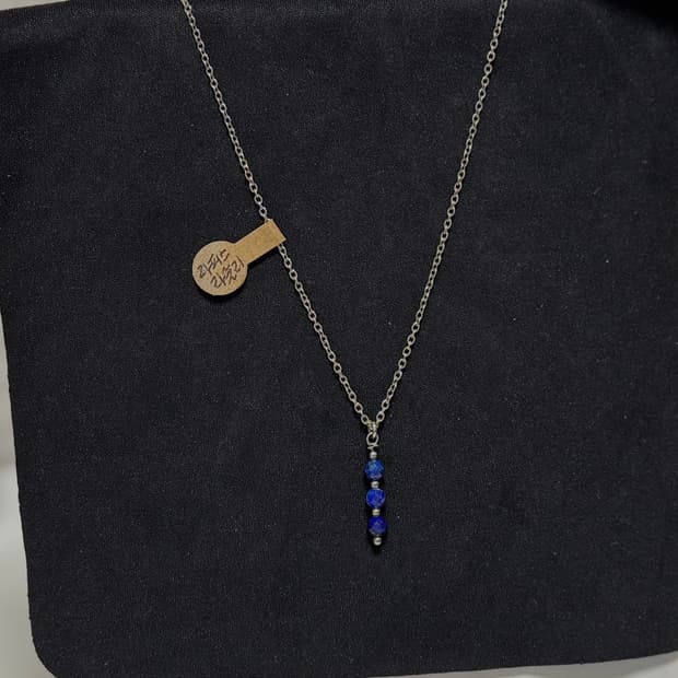 천연석 라피스라줄리 원석 목걸이