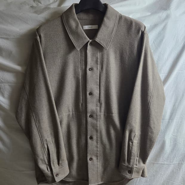 BEAKER 비이커 울 셔츠 자켓 브라운베이지 3 105