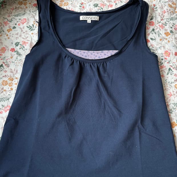 교환) 코이세이오 두두 레이어드 슬리브리스 네이비 2사이즈