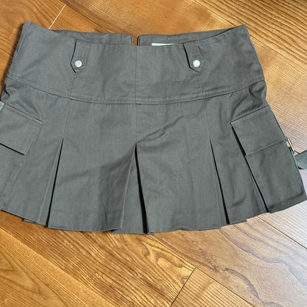 ASURA 카고 플리츠 미니스커트