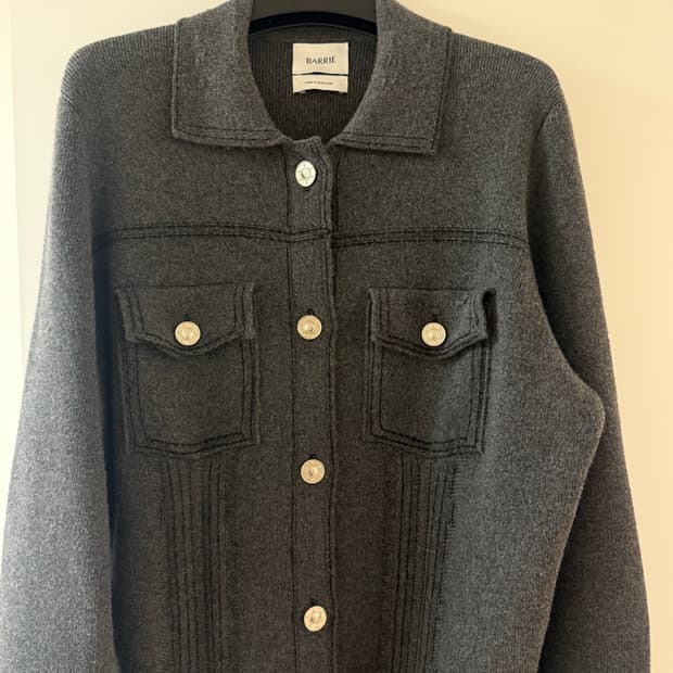 BARRIE 베리 캐시미어 가디건 자켓