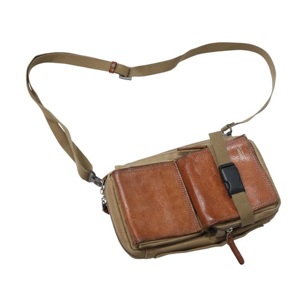  포터 3way 캔버스 레더 배색 크로스백