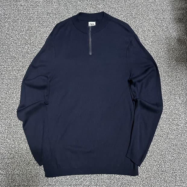 (M) 자라 니트 하프집업 반집업