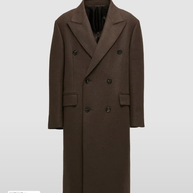 새상품) 쿠어 MTR 울캐시미어 오버핏 더블코트 멜란지브라운m/105 c