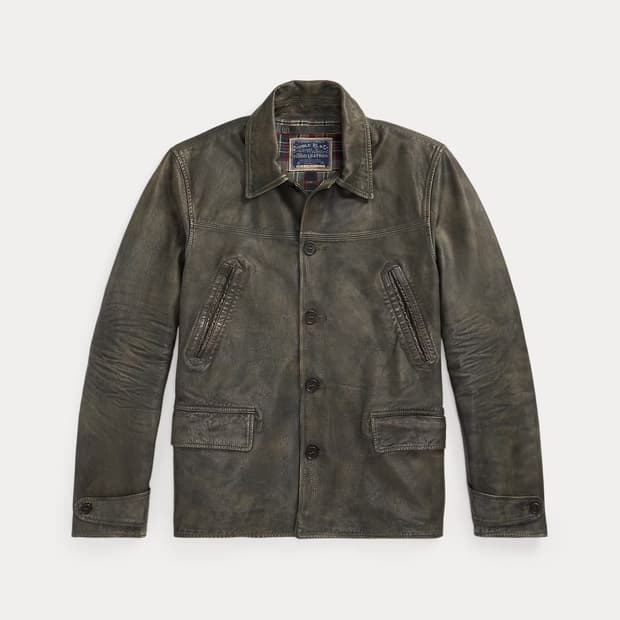 RRL 더블알엘 25FW 인디고 레더 카코트 S사이즈 새상품
