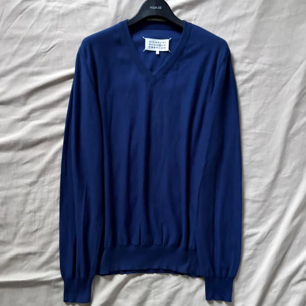 마르지엘라 램스킨 레더 엘보우 니트