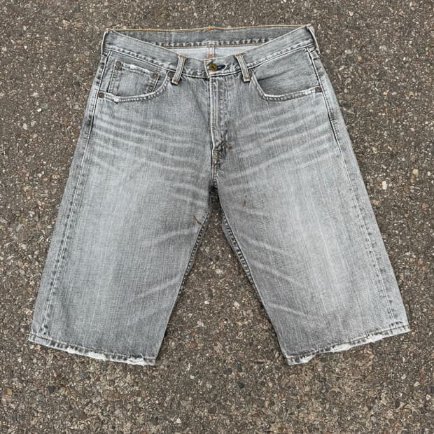 Levi’s 503 Grey Wash Denim Shorts