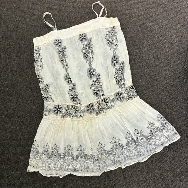 M)Japanese vintage 여성 페이즐리 나시 원피스(이염)