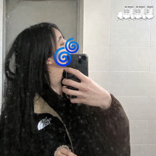 노스페이스 리버시블 패딩 95(M)