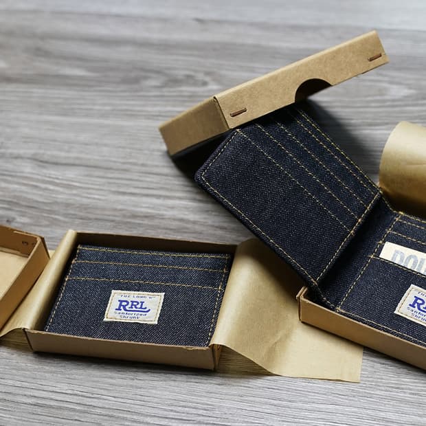 RRL 더블알엘 데님 카드홀더 & 빌포드 월렛