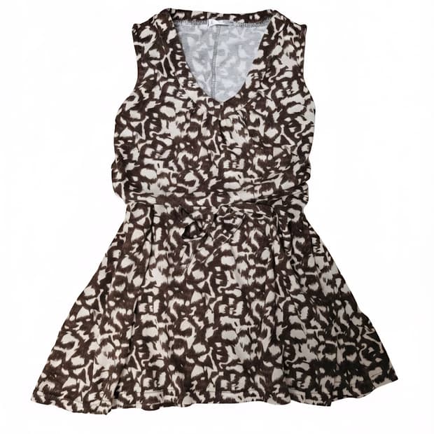 빈티지패턴 갸루 슬리브리스 탑