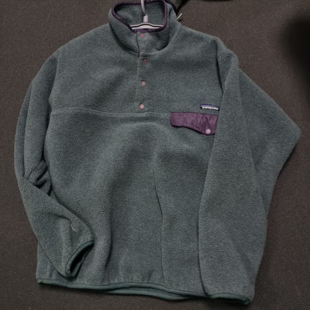 90s 파타고니아 신칠라 블루 그린 퍼플 m