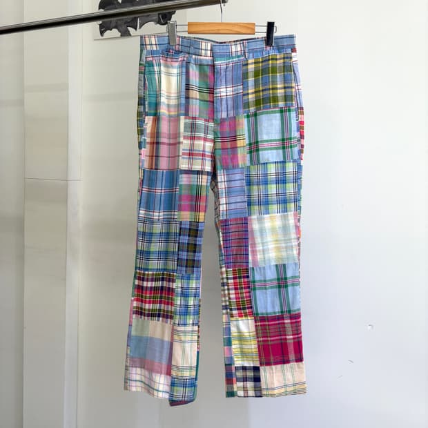 VINTAGE (Made in USA) 체크팬츠