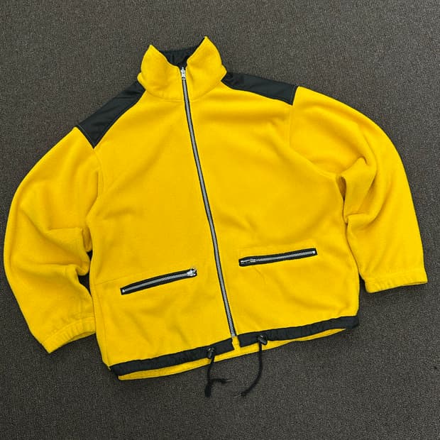 OS)Marlboro 빈티지 배색 플리스 집업