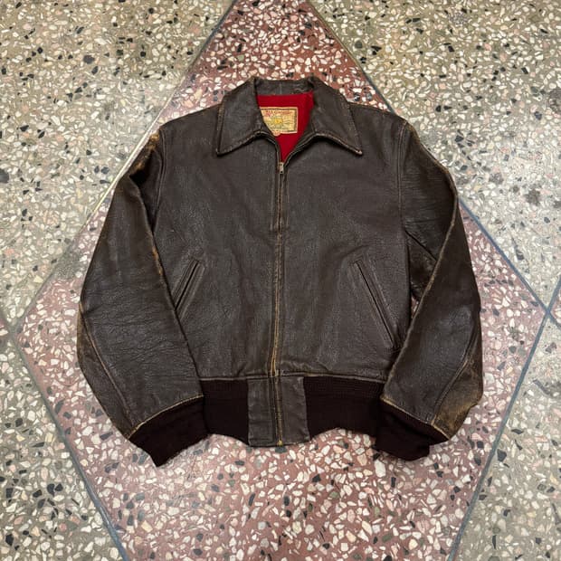 50s Mcgregor 고트스킨 플라이트자켓 (40)