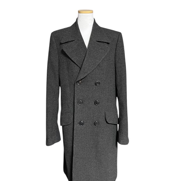 커스텀멜로우 더블 울 롱 코트