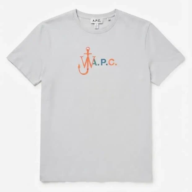JW 앤더슨 X A.P.C. 콜라보 반팔티 L