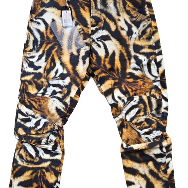 G-STAR 타이거 패턴 카고 바지(W32/L30)남여공용