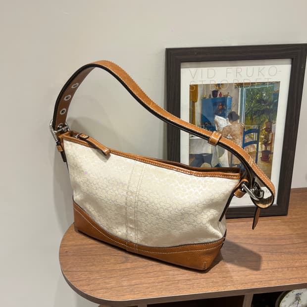 Coach Cream Shoulder Bag