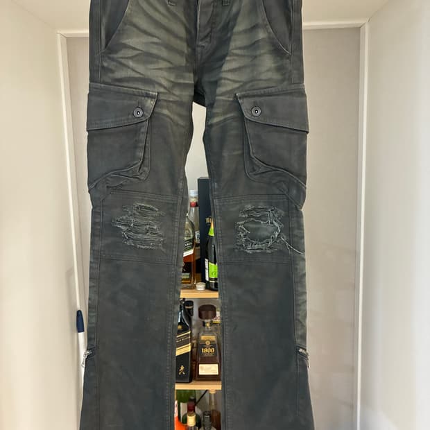 Civarize coated washing cargo pants