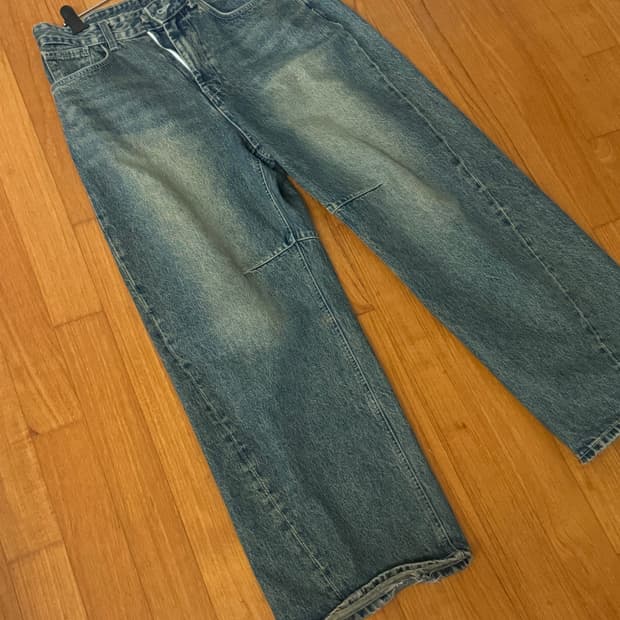 999휴머니티 커브드 헤리티지 데님팬츠 딥블루2