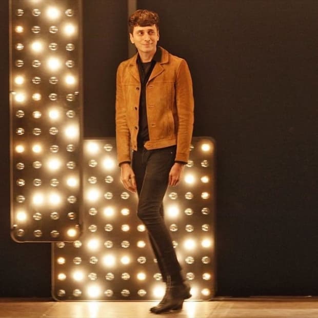 [46] 생로랑 에디 스웨이드 자켓