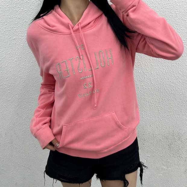 홀리스터 글리터자수 딸기맛 후드 L