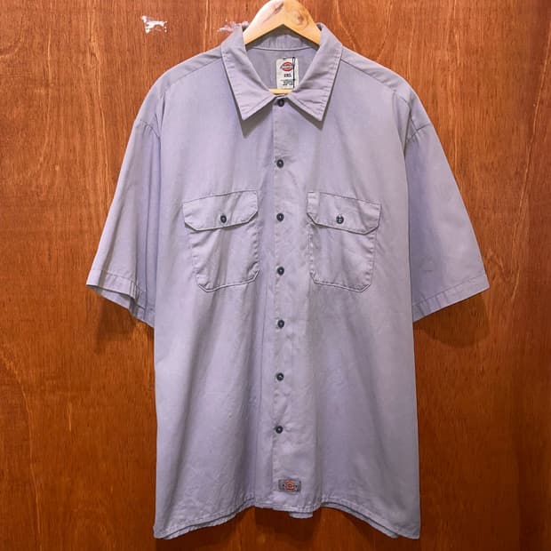 (2XL) Dickies 디키즈 반팔 워크 셔츠 그레이