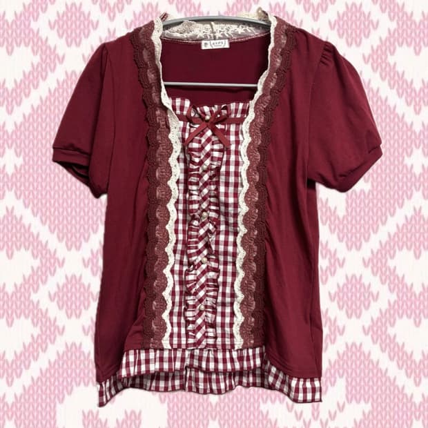 axes femme엑시즈팜 블라우스(리즈리사 히메갸루 라떼갸루 일본빈티지