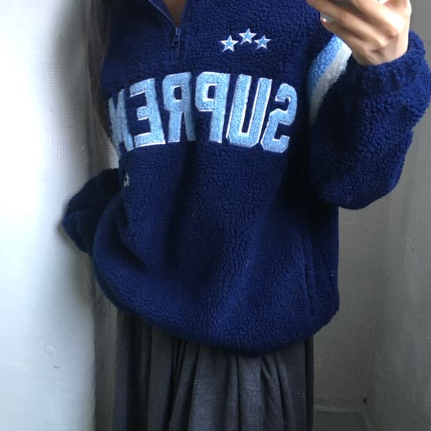 Supreme 슈프림 23FW 아크 하프 풀 집 후리스 